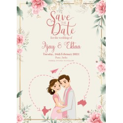 Wedding Invitation Floral Design