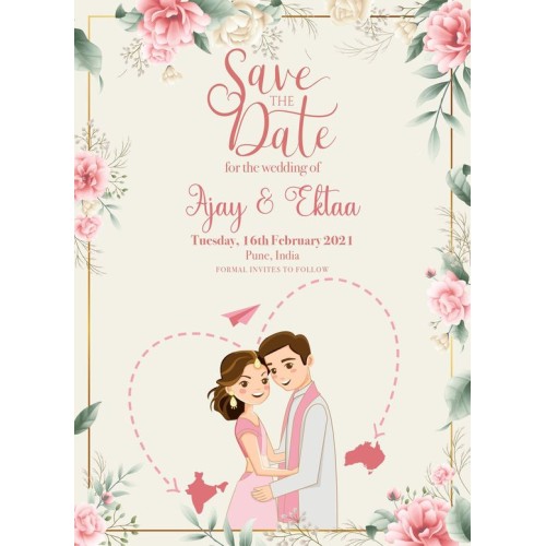 Wedding Invitation Floral Design